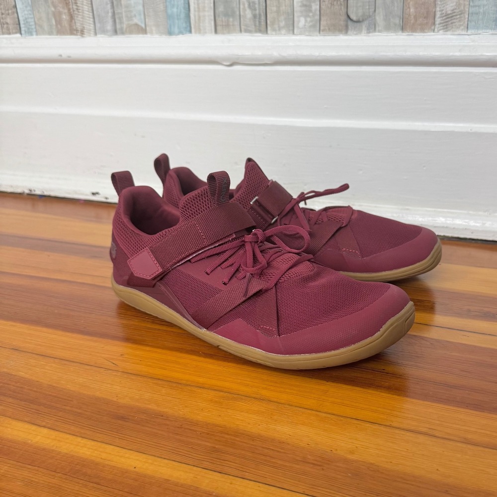 Xero Shoes 8.5 Forza Trainer Burgundy Wine Gum Sole Minimalist Barefoot Sneakers - Picture 5 of 12